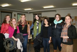 Umbra students with Lucia Amico, the Alessi High School intern coordinator.