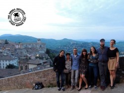Before saying goodbye to the Spring 2013 students, Umbra staff members pose in front of the view by il Birraio at last night's Farewell Aperitivo.