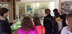 Ohio Wesleyan students visit a cheese cooperative in Perugia while hosted by the Umbra Institute Food Studies Program. (Photo courtesy of OWU Professor Christopher Fink.)