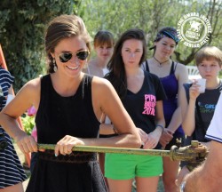 Arcadia student in perugia italy wine making