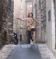 Student Kristen Larocque gracefully soars to new heights in Via Aquila photo courtesy of Danielle Rubio