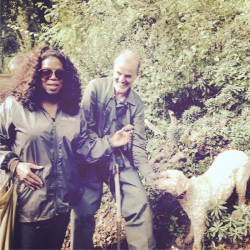 Oprah on the hunt!  Photo via Gayle King's Instagram