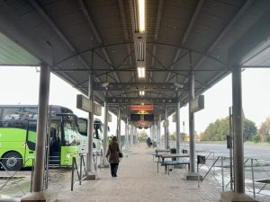 The main bus terminal of perugia piazza partigiani